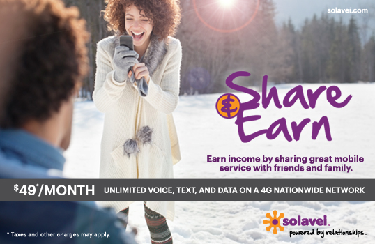 Earn income by sharing great mobile service with friends and family.